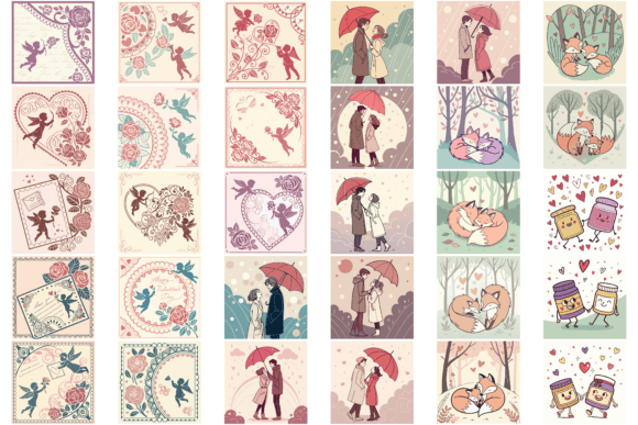100 Valentine's Day Illustrations & Graphics Review
