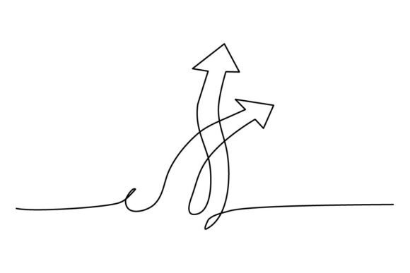 Arrow Continuous Line Graphics & Illustrations Review