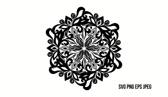 Black Round Pattern: Graphics & Illustrations
