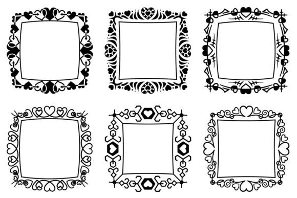 Borders with Hearts: Graphics & Illustrations Review