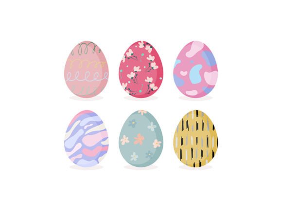 Easter Eggs Elements: Graphics & Illustrations Review