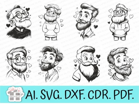Grandpa Svg Vector Graphics for Laser Review