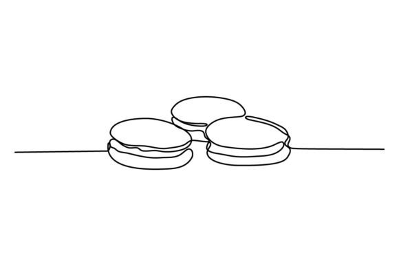 Macaron Cookie One Continuous Line Review