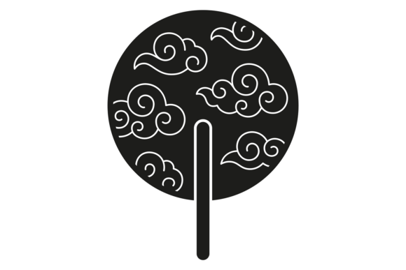 Paper Fan with Chinese Patterns. Ornate Review