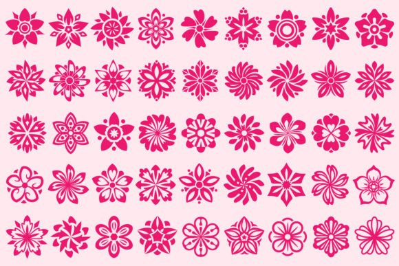Pink Flower Decorations: Graphics & Illustrations Review