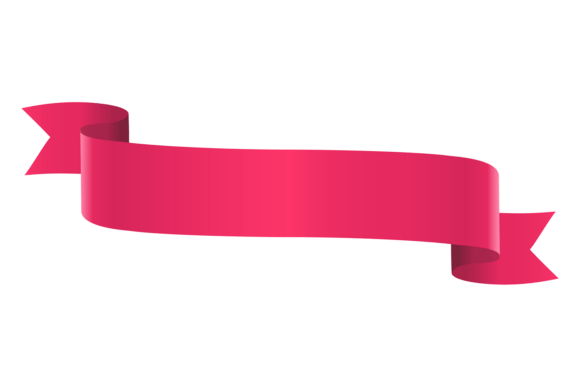 Red Ribbon Banner Scroll Graphics & Illustrations
