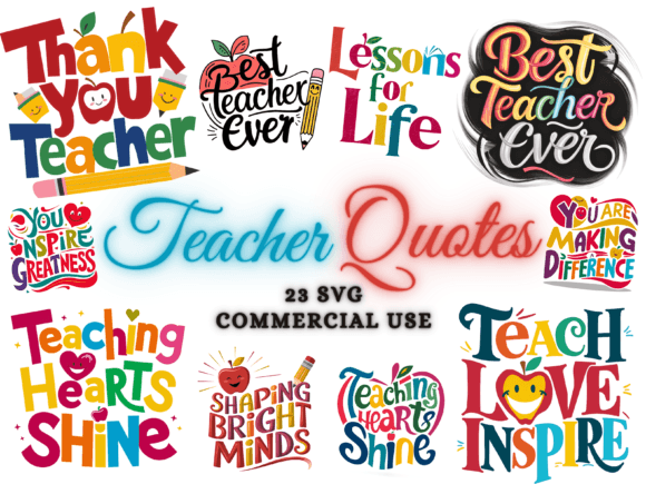 Teacher SVG Graphics & Illustrations Review