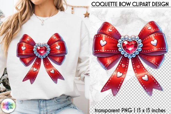 Valentine’s Day Coquette Bow Clipart Review