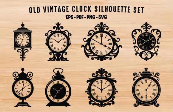 Vintage Clock Graphics & Illustrations Review